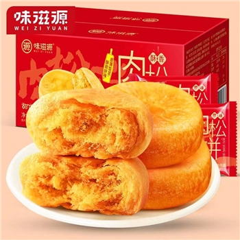 味滋源肉松饼干早餐面包整箱网红小吃小零食休闲食品